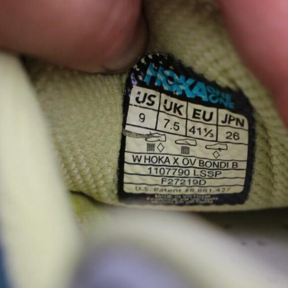 Hoka Outdoor Voices OV Bondi B Women's Size 9 Running Shoes 1107790 LSSP - Picture 3 of 10